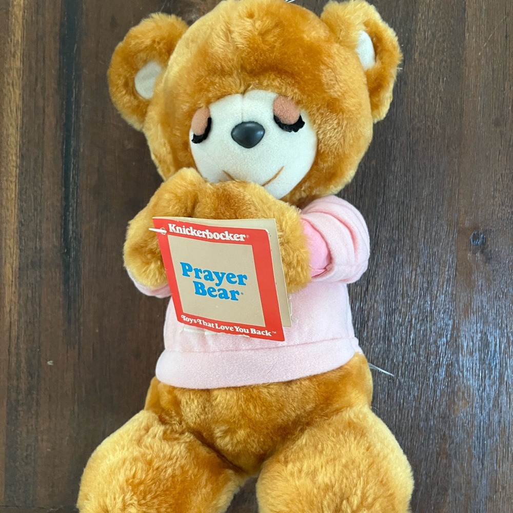 Vintage Prayer Bear by Knickerbocker 1981